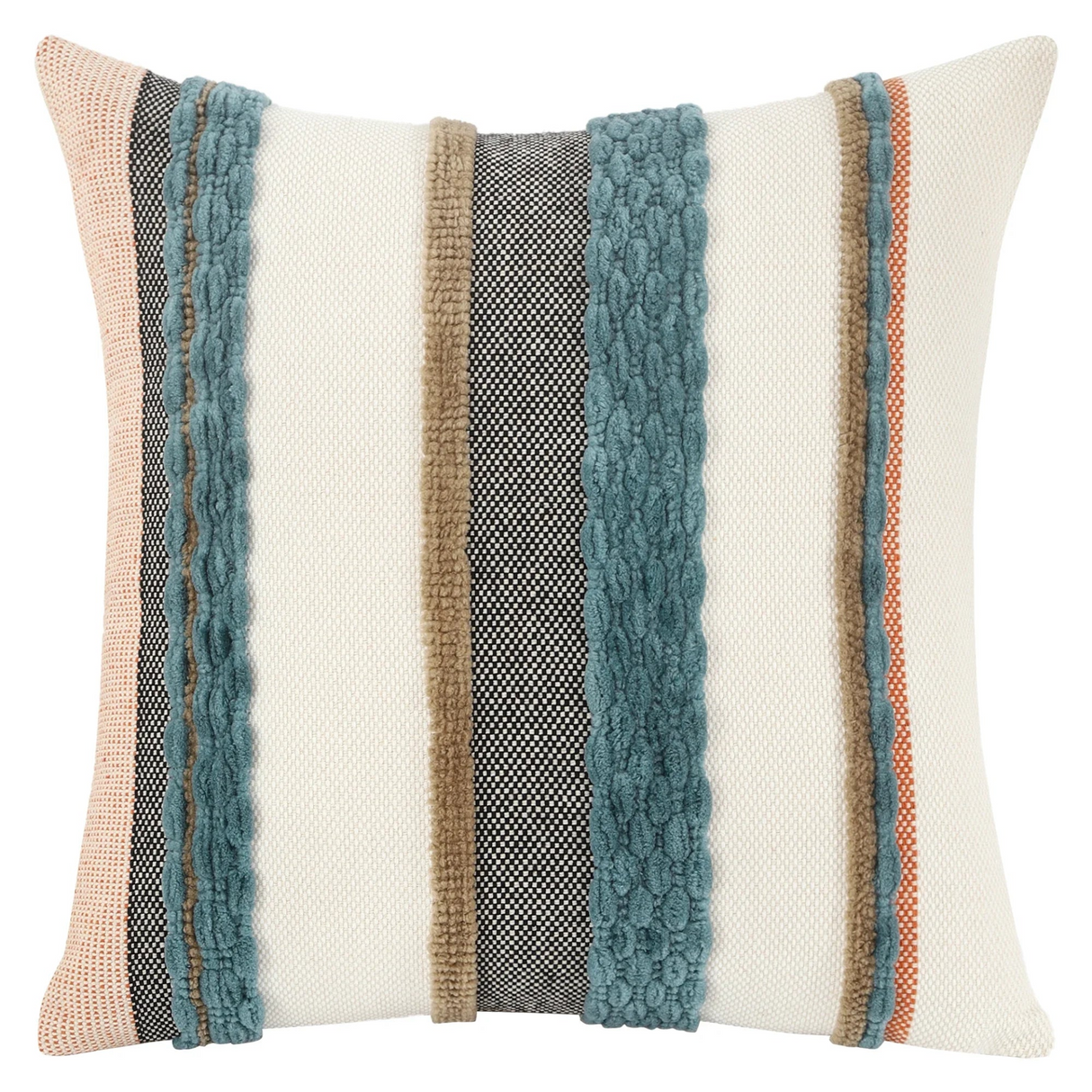 Boho Striped Chenille Throw Pillowcases