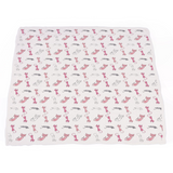 Playful Kitty and Candy Stripe Bamboo Muslin Newcastle Blanket