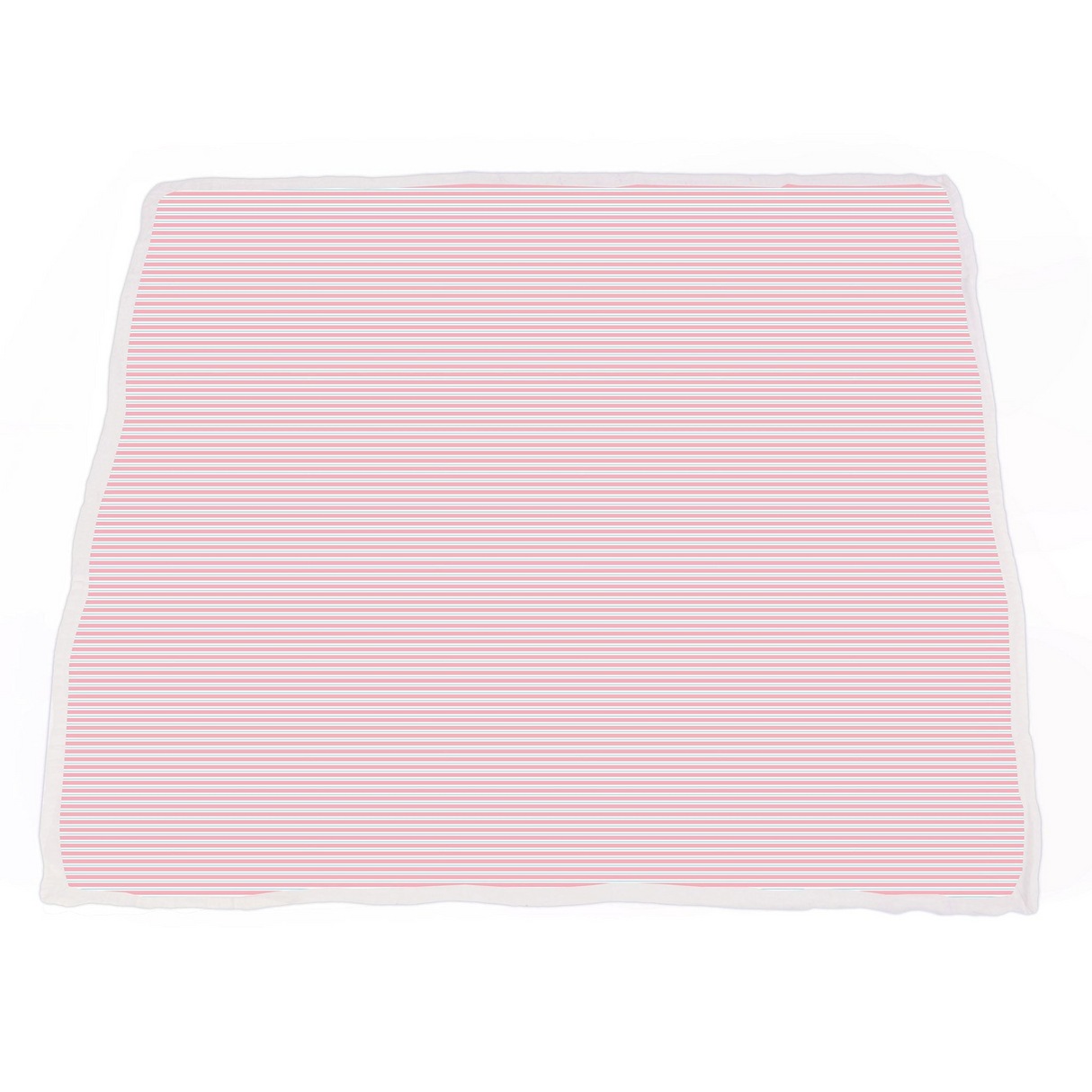 Playful Kitty and Candy Stripe Bamboo Muslin Newcastle Blanket