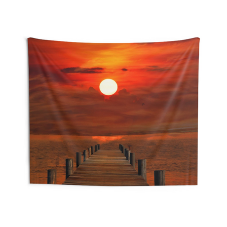 Jetty Sunrise Tapestry