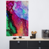 Red Blue  Green Abstract Painting Flag Tapestry