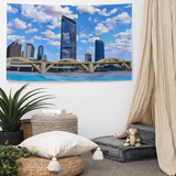 Brisbane River Bridge Painting Flag Tapestry