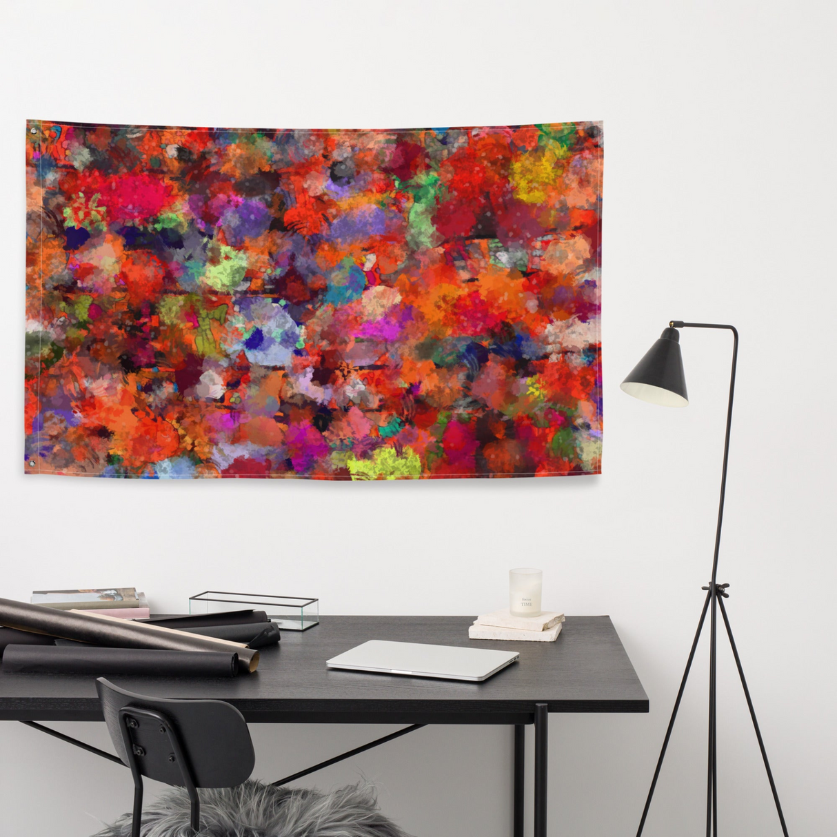 Modern Abstract   Art Painting Flag Tapestry