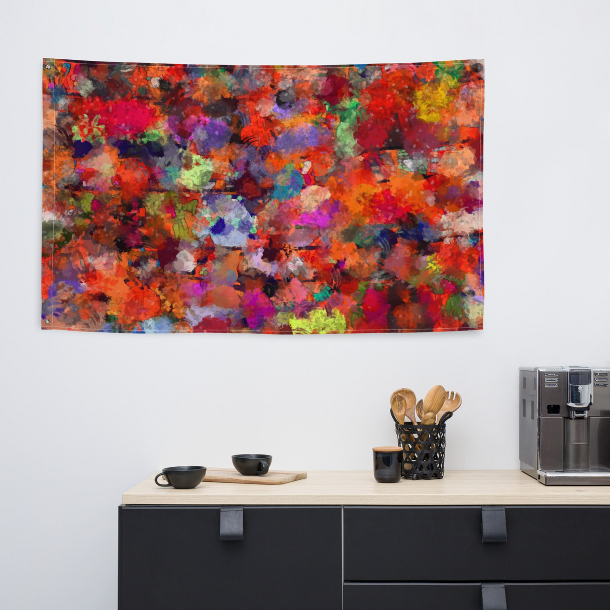 Modern Abstract   Art Painting Flag Tapestry