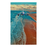 Beach flight Painting Flag Tapestry