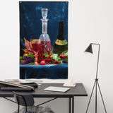 Wine Painting Flag Tapestry