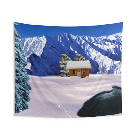 Winter Hut Tapestry