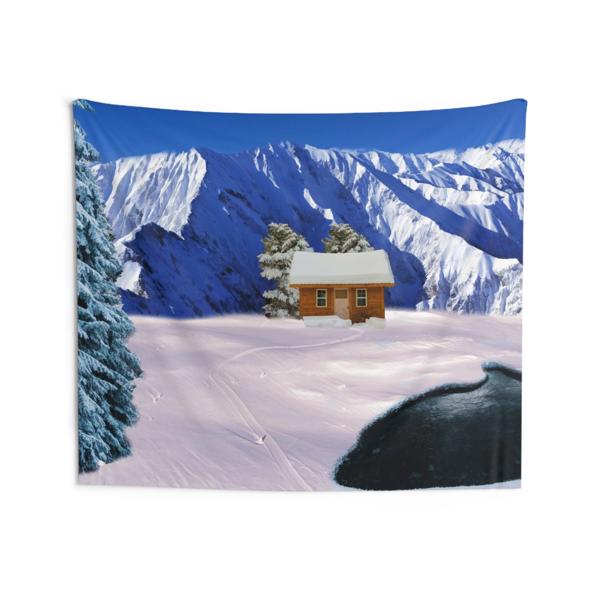 Winter Hut Tapestry