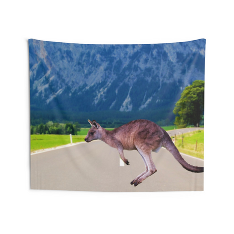 Running kangaroo Tapestry