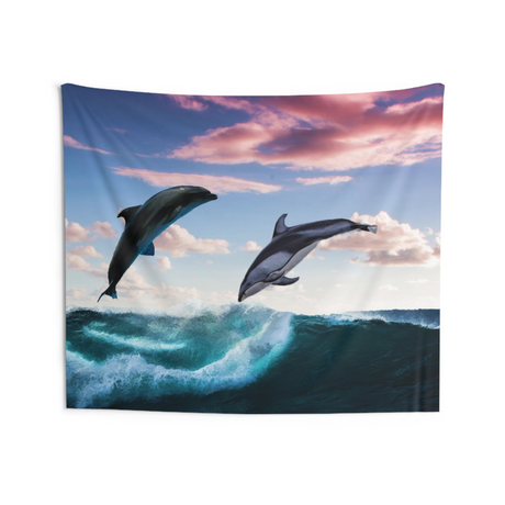 Black Dolphin Tapestry