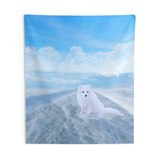 Snow Arctic Fox Tapestry