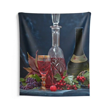 Wine & Glass Tapestry