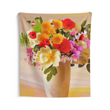 Flower Vase Colorfull Tapestry