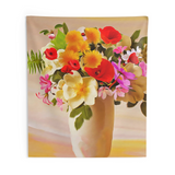 Flower Vase Colorfull Tapestry