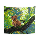 Koala On Tree Tapestry