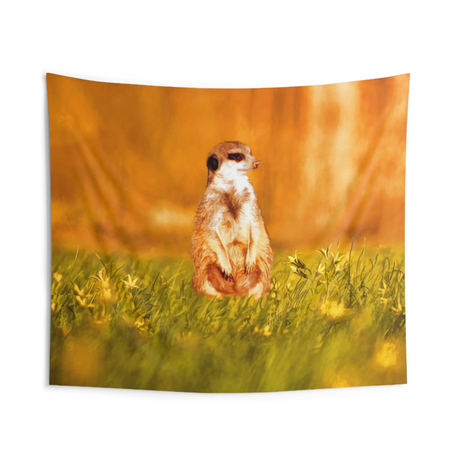 Standing Meerkat Tapestry