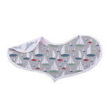 Ocean Tides Bamboo Burp Cloth/Heart Bib 2PK