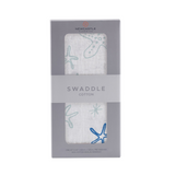 Starfish Cotton Muslin Swaddle