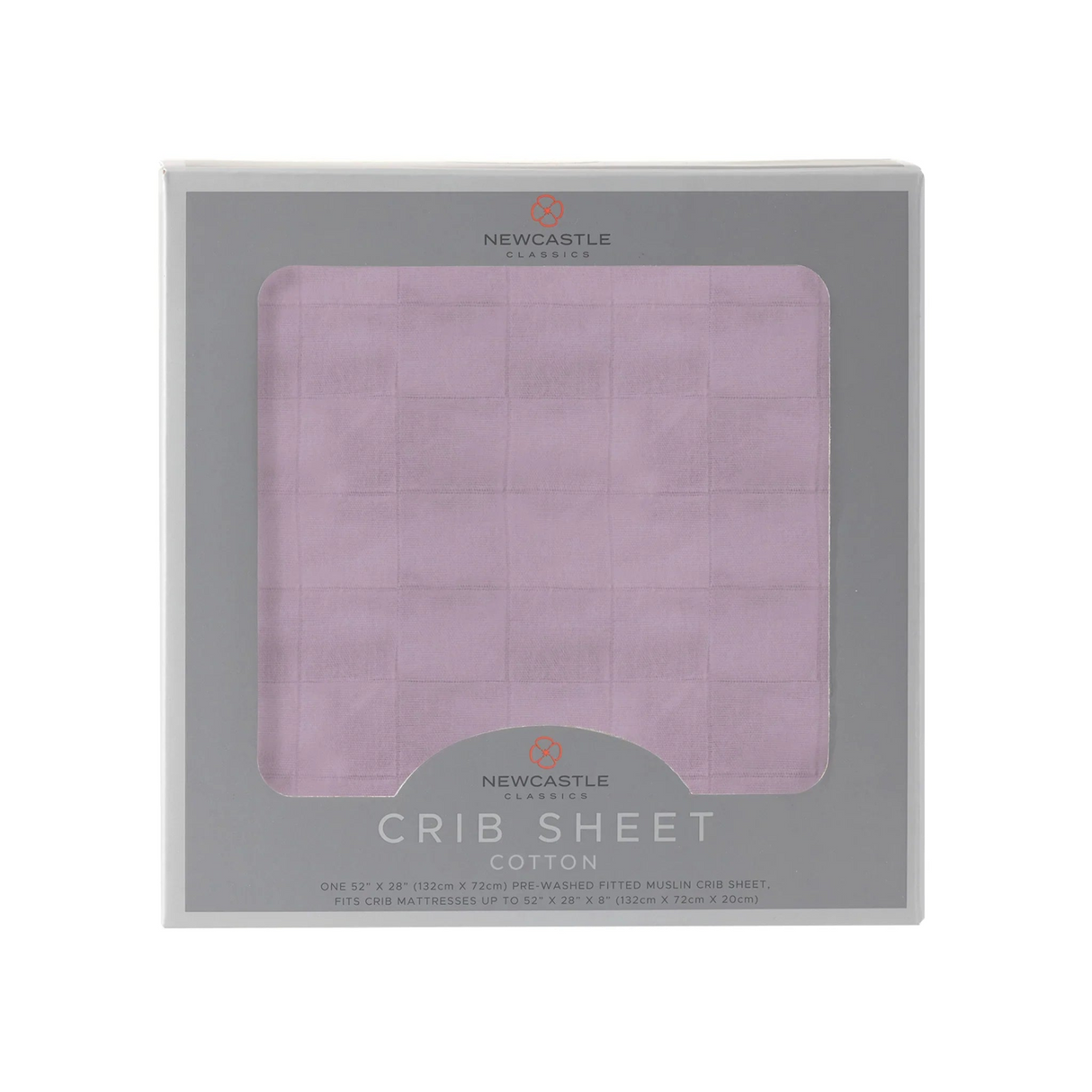 Orchid Lavender Cotton Crib Sheet