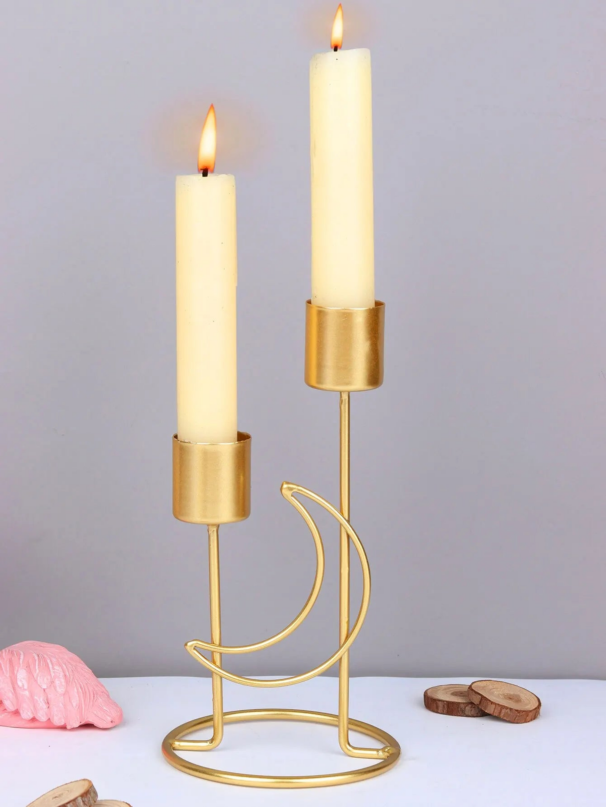 Gold Candlestick Holder