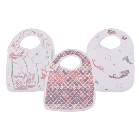 Under The Sea Bamboo Muslin Snap Bibs 3PK