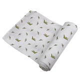 Pteranodon & Dino Feet Newcastle Blanket & Pteranodon Swaddle Gift Box Set