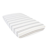 Grey Stripe Cotton Muslin Crib Sheet