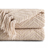 Ziz-Zag Chielina Knitted Throw Blanket