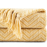 Ziz-Zag Chielina Knitted Throw Blanket