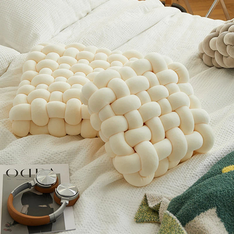 Soft Knot Throw Pillow