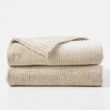 Textured Chenille Knit Throw Blanket