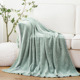 Textured Chenille Knit Throw Blanket