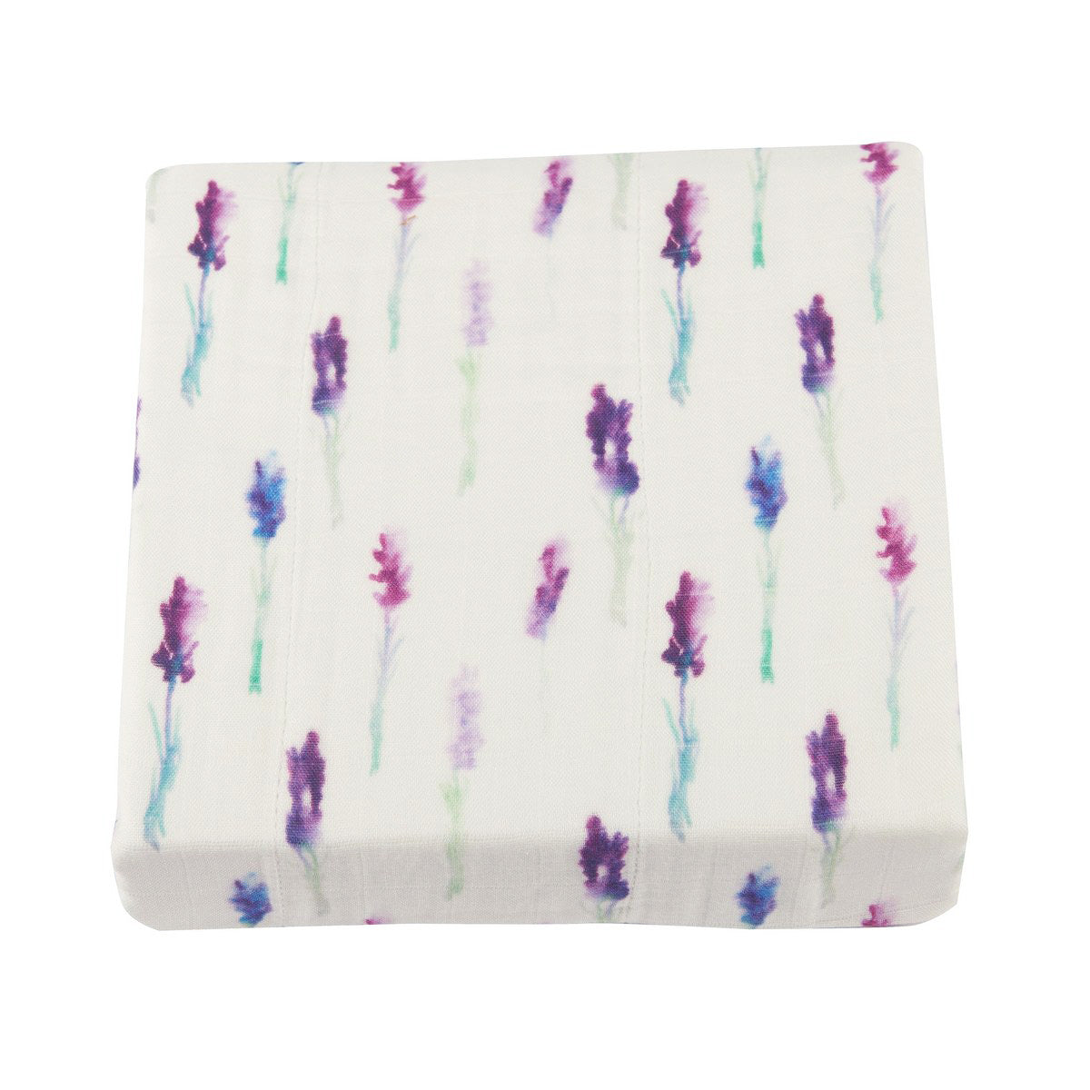 Lavender and White Bamboo Muslin Newcastle Blanket