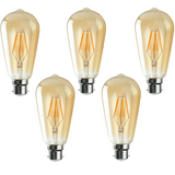 B22 Bayonet 4W Dimmable Classic Filament LED Edison Bulbs Light 3/5 Pack ~3874