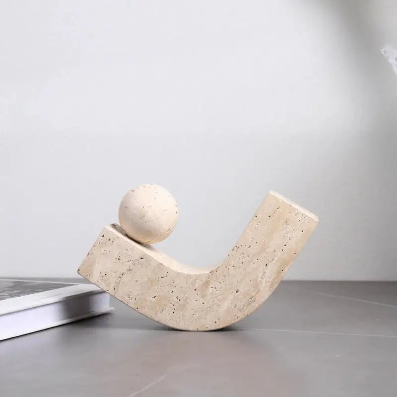 Arch Travertine Bookend