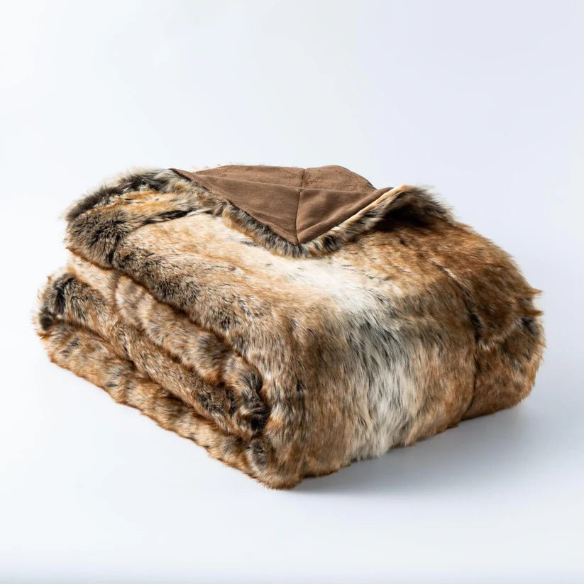 Faux Fur Ombre Blanket