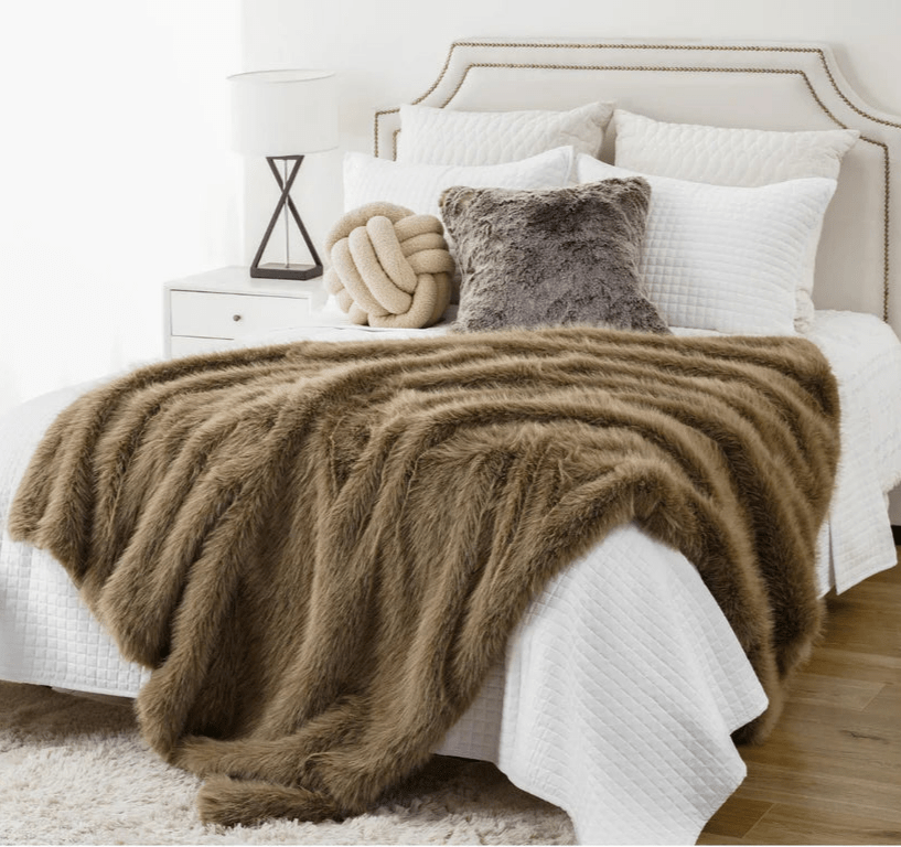 Fluffy Faux Fur Throw