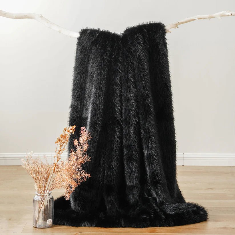 Fluffy Faux Fur Throw