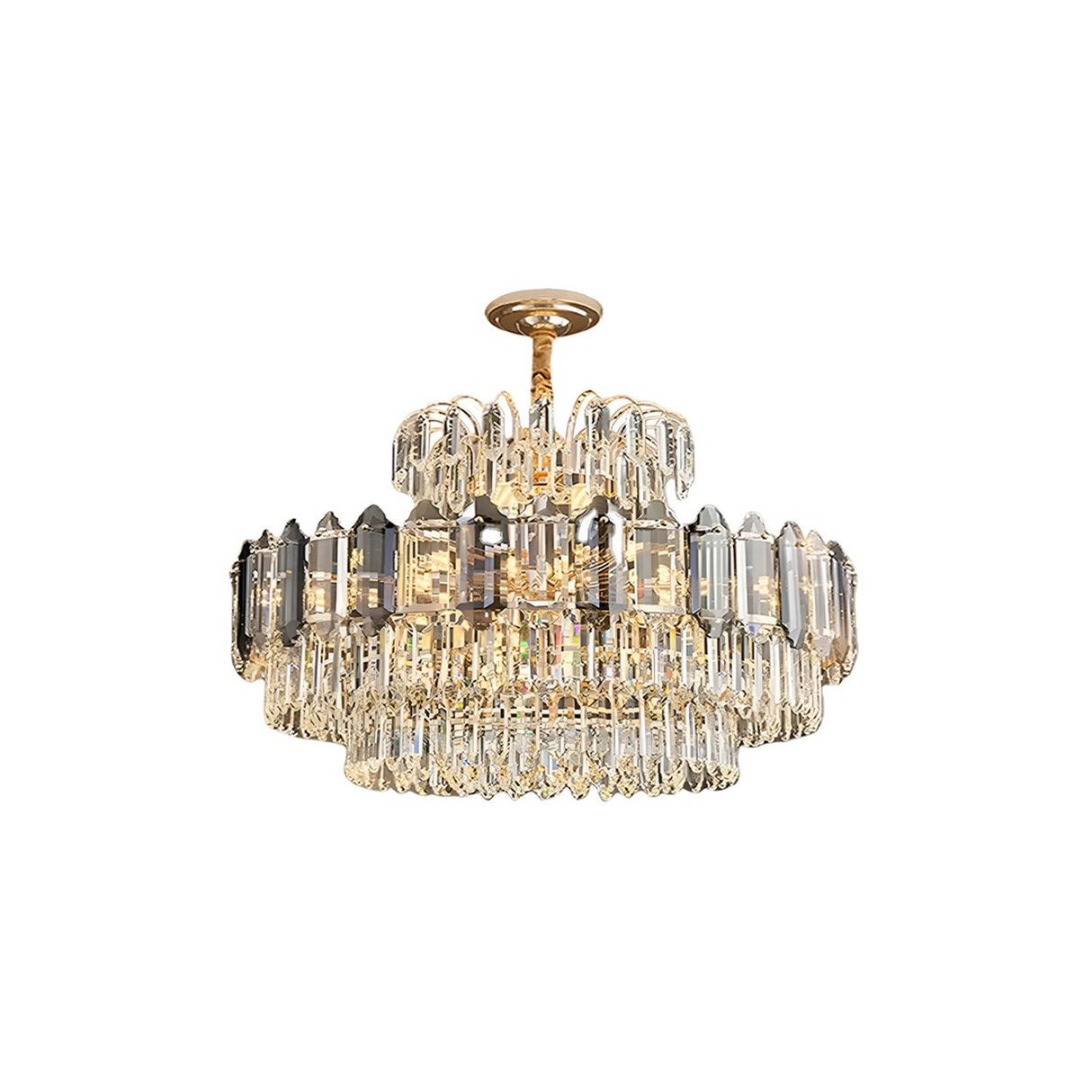 Crystal Chandeliers Ceiling Lights Hanging Suspension Multi-Layered Lights ~5009