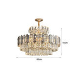 Crystal Chandeliers Ceiling Lights Hanging Suspension Multi-Layered Lights ~5009