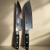 HAYAMI Essential set: Two VG10 Damascus Steel Knives, Made in Japan