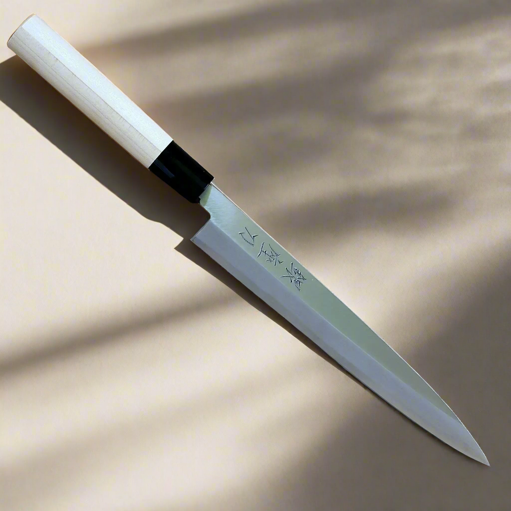 Kaze no Hikari 210 | Yanagiba 210mm  carbon steel SK5, soft iron Blade | Made in Japan