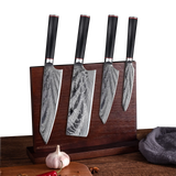 KATANA FIVE | Essential 5 pcs Knife set | 4 Knives with Magnetic Wood Block