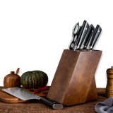 HAGAKURE SIX | Essential 6 pcs Knife set | 4 Knives, 1 Shears with Wood Block