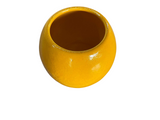 Sugar Bowl with Spoon - Yellow Glaze