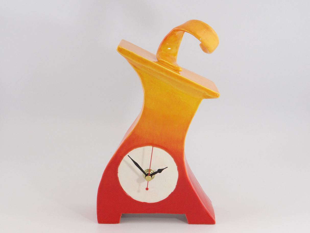 Ceramic Mantel Clock - Graduated Colour