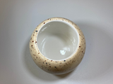 Sugar Bowl with Spoon Honey Speckle Glaze