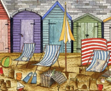 Art Print Beach Huts No.1