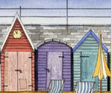 Art Print Beach Huts No.1