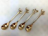 Gold Leafy Spoons